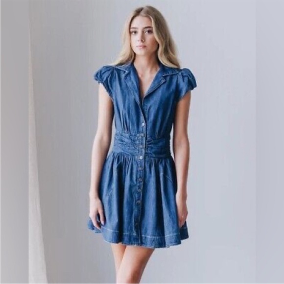 Free People Dresses & Skirts - Free People Chester Denim Button-Down Dress